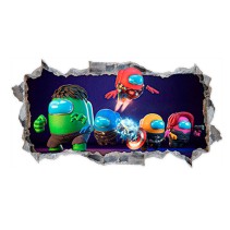 Vinilo agujero 3d among us